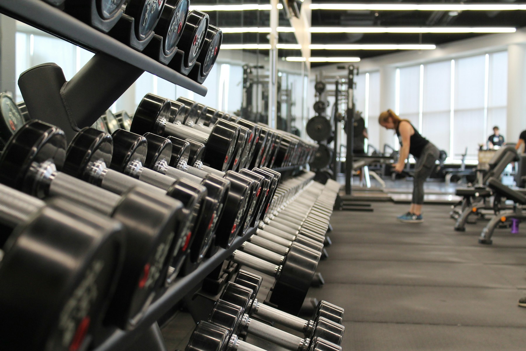 Gym training setting illustration